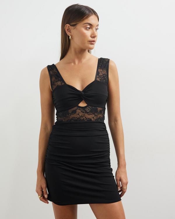 Lover - Orlaith Lace Mini Dress - Dresses (Black) Orlaith Lace Mini Dress