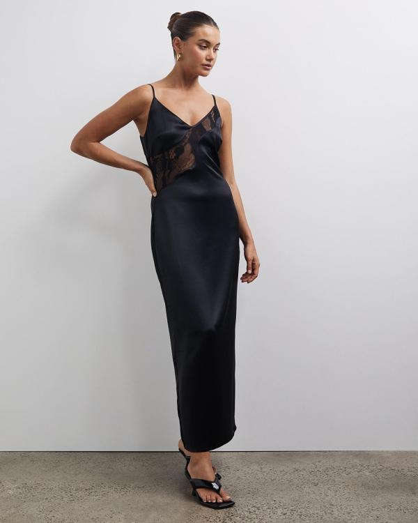 Lover - Tais Lace Maxi Dress - Bridesmaid Dresses (Black) Tais Lace Maxi Dress