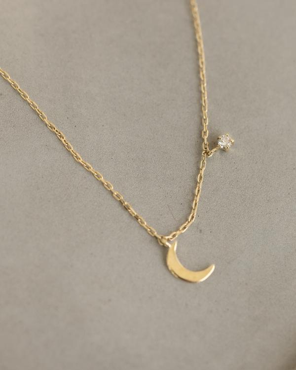 Luna Rae - Solid Gold   Luna Necklace - Jewellery (Gold) Solid Gold - Luna Necklace