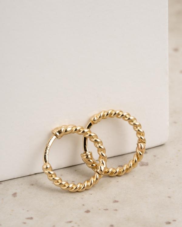 Luna Rae - Solid Gold   Lyra Huggies - Jewellery (Gold) Solid Gold - Lyra Huggies