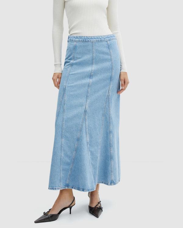 M.N.G - Aya Skirt - Skirts (Open Blue) Aya Skirt