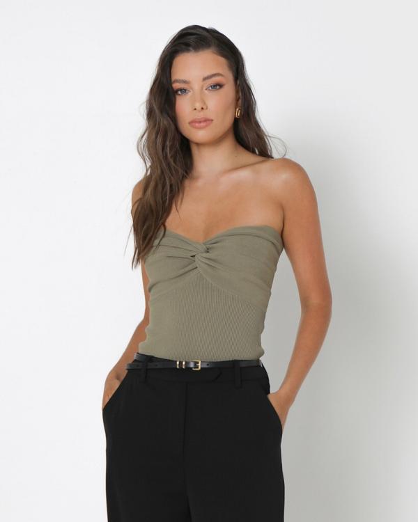 Madison The Label - Mae Knit Top - Tops (Sage) Mae Knit Top
