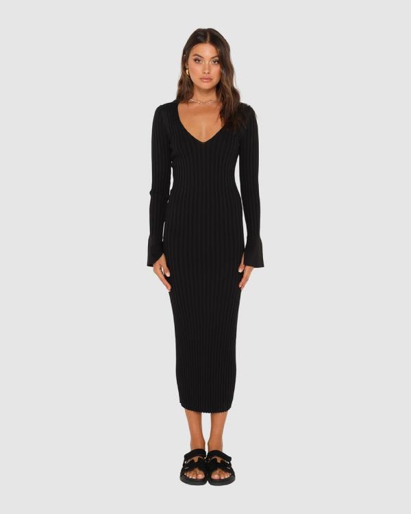 Madison The Label - Parker Knit Dress - Dresses (Black) Parker Knit Dress