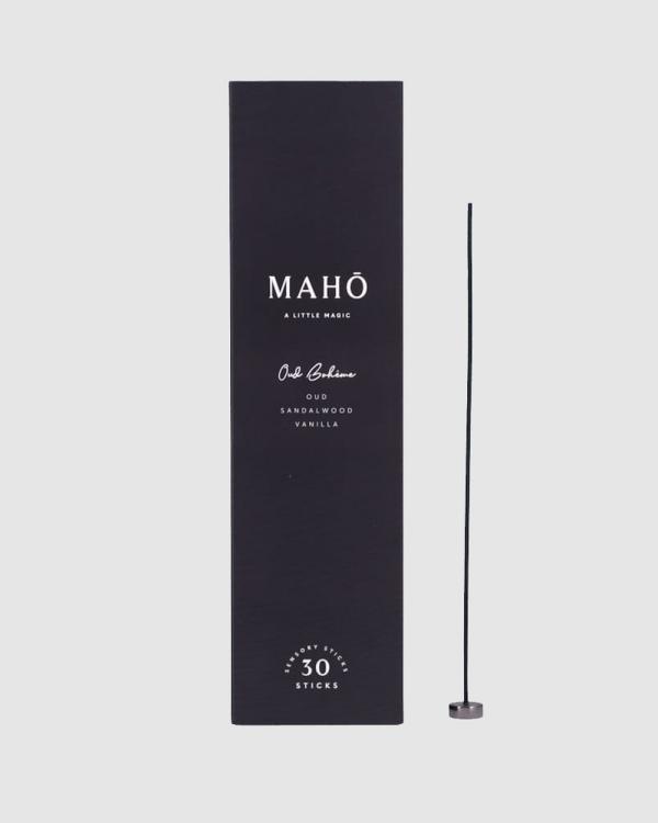 MAHO Sensory - Oud Boheme Incense Sticks and Burner Set - Incense (Black) Oud Boheme Incense Sticks and Burner Set
