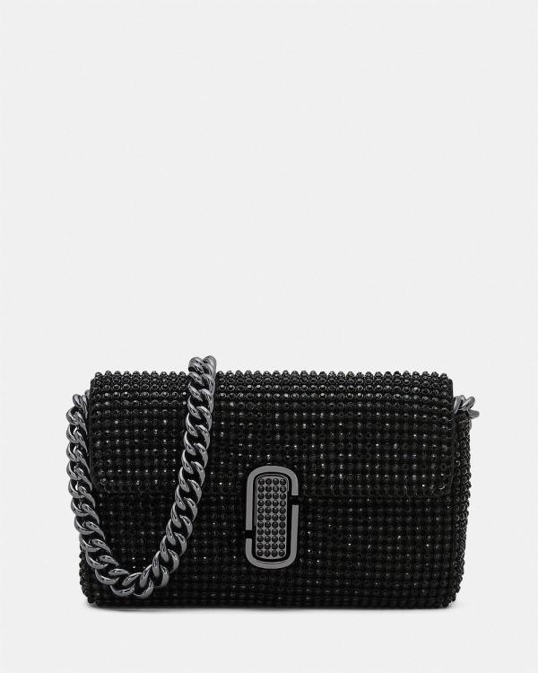 Marc Jacobs - The Rhinestone J Marc Mini Shoulder Bag - Handbags (Black) The Rhinestone J Marc Mini Shoulder Bag