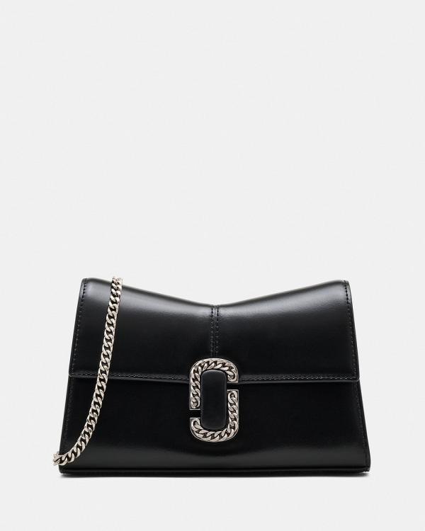 Marc Jacobs - The St. Marc Chain Wallet - Handbags (Black & Silver) The St. Marc Chain Wallet