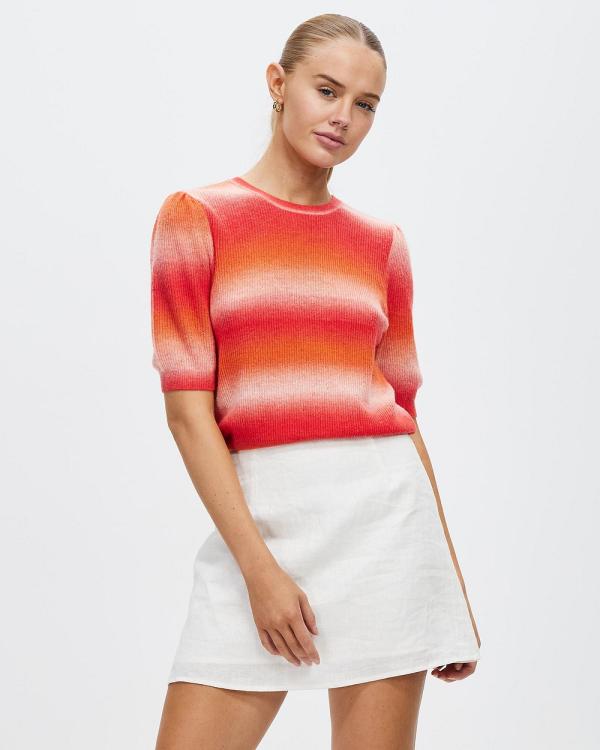 Marcs - First In Line Knit Top - Jumpers & Cardigans (Orange Multi) First In Line Knit Top