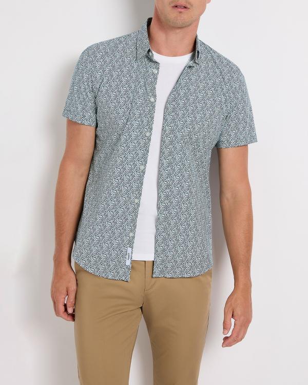 Marcs - Leaf The Door Open Shirt - Casual shirts (White Multi) Leaf The Door Open Shirt