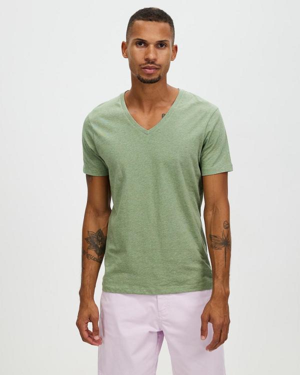 Marcs - Marle Arnie V Neck T Shirt - T-Shirts & Singlets (Fern Marle) Marle Arnie V-Neck T-Shirt