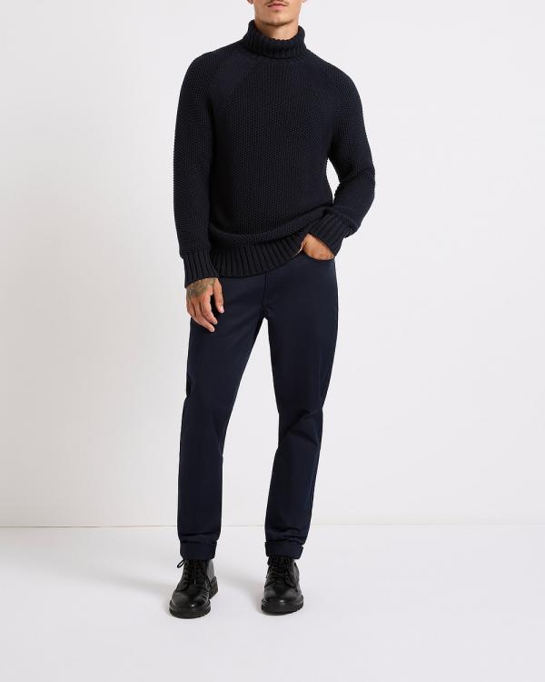 Marcs - Reggie Roll Neck Knit - Jumpers & Cardigans (Navy) Reggie Roll Neck Knit