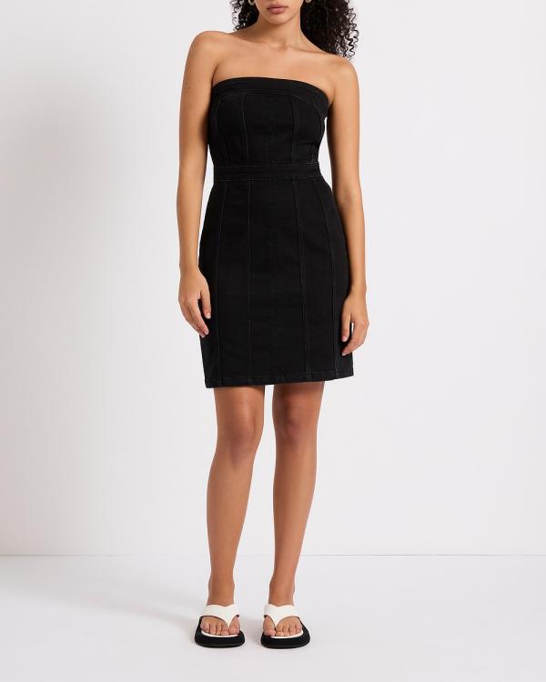 Marcs - Sabrina Strapless Mini Dress - Dresses (Washed Black) Sabrina Strapless Mini Dress