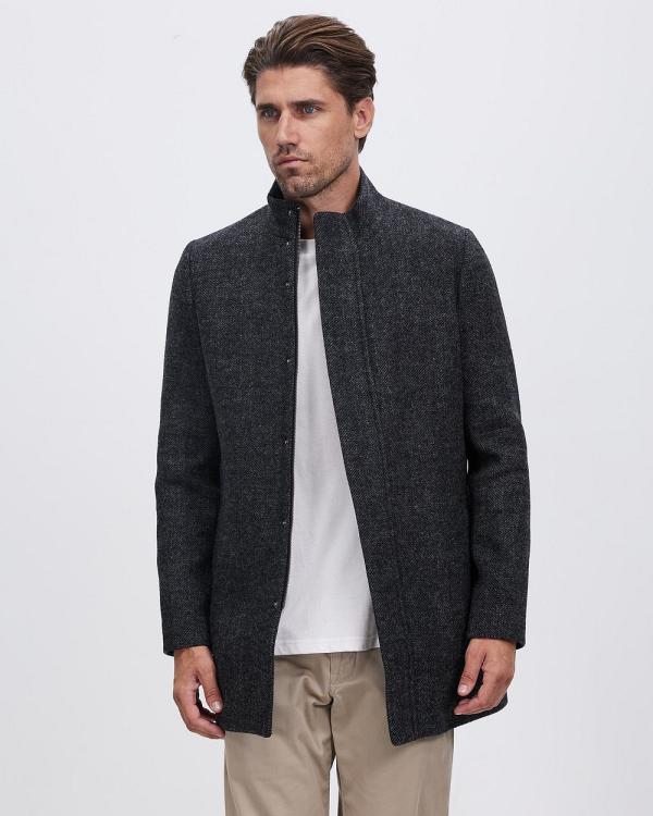 Marcs - Spectre Coat - Coats & Jackets (Black Herringbone) Spectre Coat