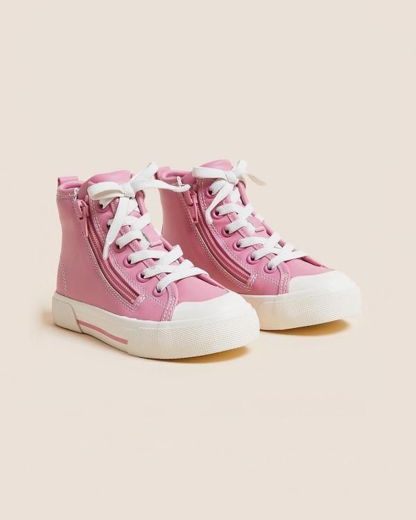 Marks & Spencer - Trainer Hi Top   Kids - Low Top Sneakers (Pink) Trainer Hi Top - Kids