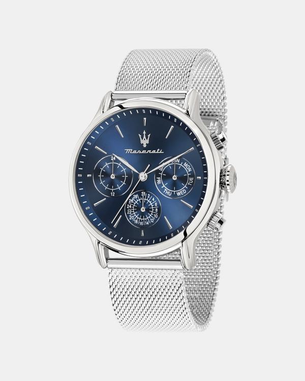 Maserati - Epoca 42mm Multi Function Watch - Watches (Silver) Epoca 42mm Multi Function Watch