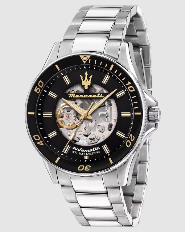 Maserati - Sfida 44mm Automatic Stainless Steel Watch - Watches (Silver) Sfida 44mm Automatic Stainless Steel Watch