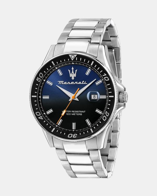 Maserati - Sfida 44mm Stainless Steel Watch - Watches (Silver) Sfida 44mm Stainless Steel Watch