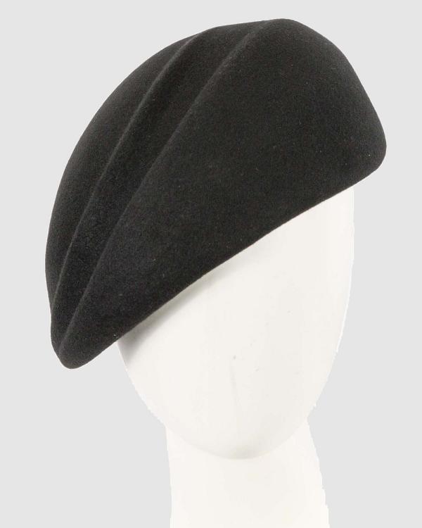 Max Alexander - Winter Felt Designer Hat - Hats (Black) Winter Felt Designer Hat