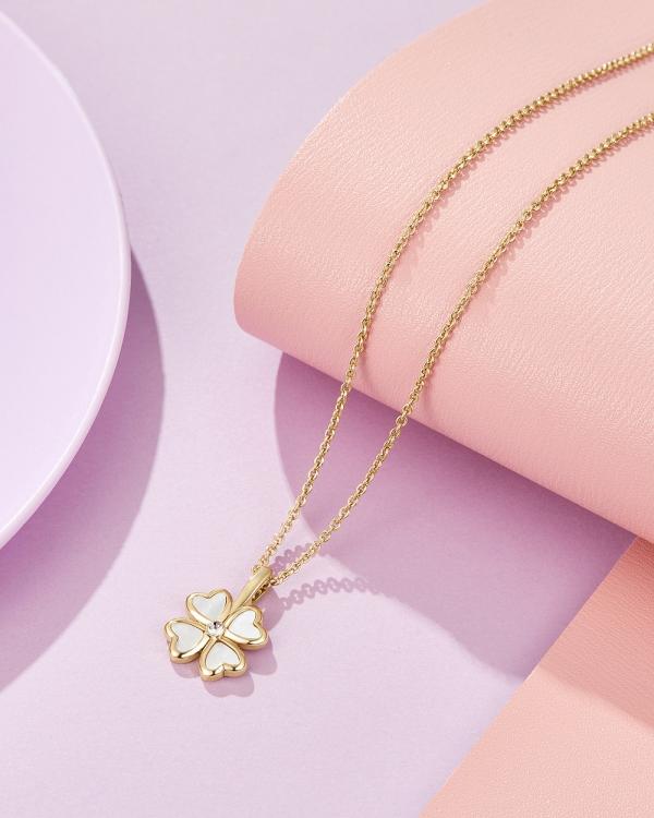 Mestige Kids - 18K Gold Cute As A Clover Necklace - Jewellery (GOLD) 18K Gold Cute As A Clover Necklace