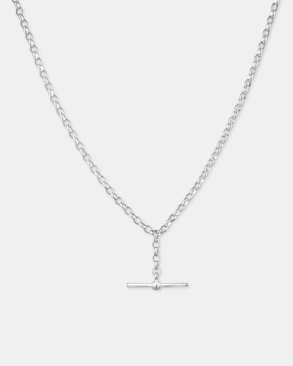 Michael Hill - 45cm (18) 2.5mm 3mm Width Belcher Chain with Fob in Sterling Silver - Jewellery (Silver) 45cm (18) 2.5mm-3mm Width Belcher Chain with Fob in Sterling Silver