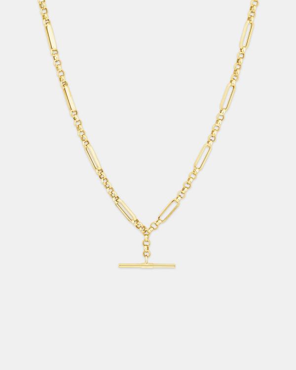 Michael Hill - 50cm Hollow Belcher Fob Necklace in 10kt Yellow Gold - Jewellery (Yellow) 50cm Hollow Belcher Fob Necklace in 10kt Yellow Gold