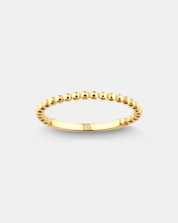 Michael Hill - Bead Stacker Ring in 10ct Yellow Gold - Jewellery (Yellow) Bead Stacker Ring in 10ct Yellow Gold