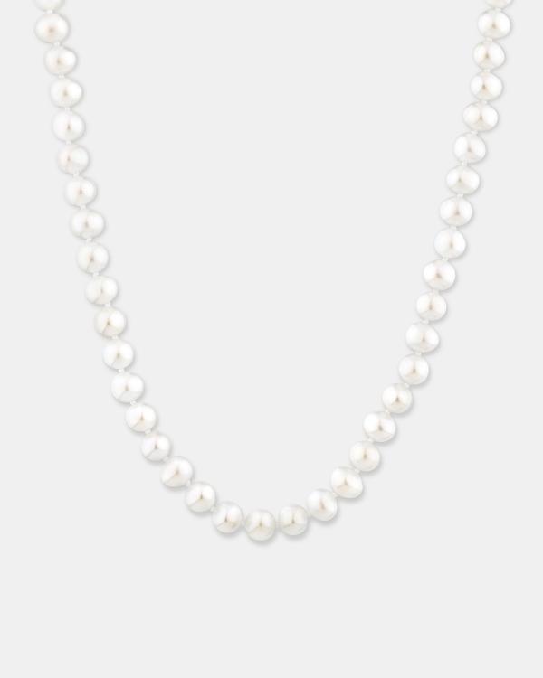 Michael Hill - Cultured Freshwater Pearl Necklace in 10kt Yellow Gold - Jewellery (Yellow) Cultured Freshwater Pearl Necklace in 10kt Yellow Gold
