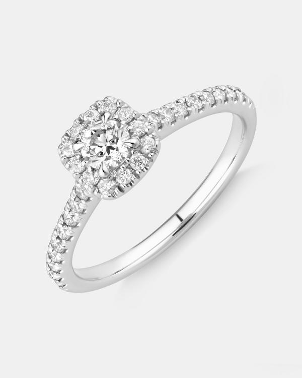 Michael Hill - Engagement Ring with 1 2 Carat TW of Diamonds in 14kt White Gold - Jewellery (White) Engagement Ring with 1-2 Carat TW of Diamonds in 14kt White Gold