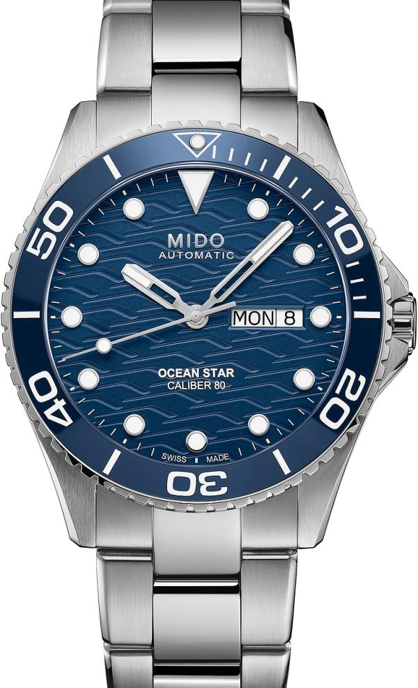 Mido - Ocean Star 200C - Watches (Blue & Silver) Ocean Star 200C