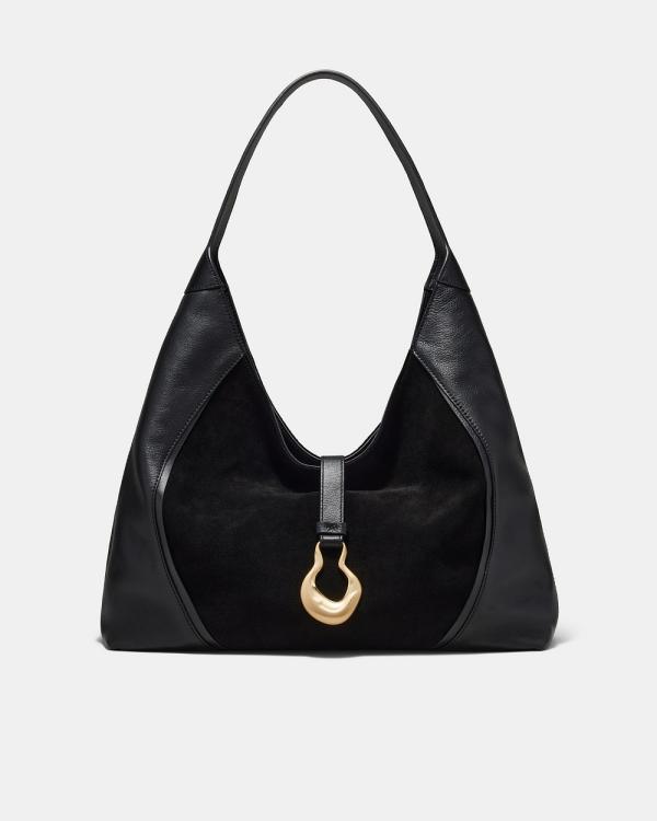 MIMCO - Shield Hobo Bag - Handbags (Black) Shield Hobo Bag