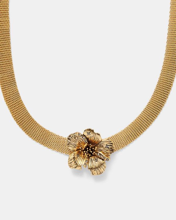 MIMCO - Wild Flower Choker Necklace - Jewellery (Gold) Wild Flower Choker Necklace
