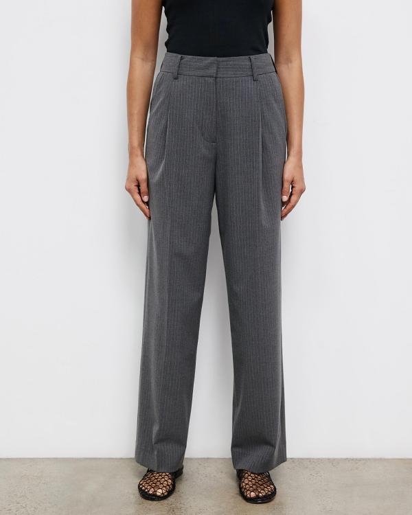 Minima Esenciales - Kian Pinstripe Pants - Pants (Grey Stripe) Kian Pinstripe Pants