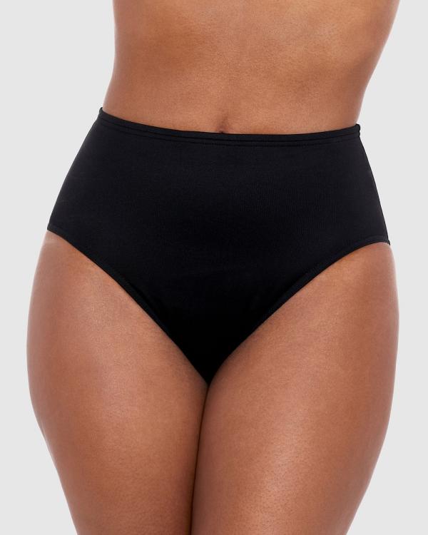 Miraclesuit Swimwear  - Full Coverage Shaping Bikini Bottoms - Briefs (Black) Full Coverage Shaping Bikini Bottoms