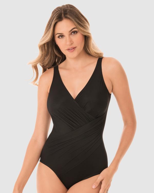 Miraclesuit Swimwear  - Oceanus Soft Cup Shaping Swimsuit - One-Piece / Swimsuit (Black) Oceanus Soft Cup Shaping Swimsuit