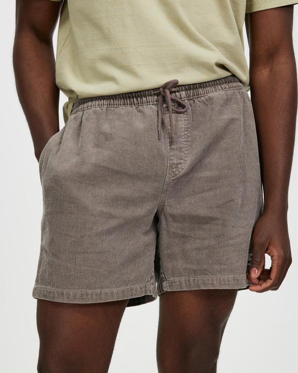 Misfit - Cord Suspended Particle Shorts - Shorts (Pigment Stone) Cord Suspended Particle Shorts
