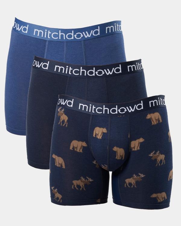 Mitch Dowd - Bear & Moose Bamboo Comfort Trunk 3 Pack   Navy - Underwear (Navy) Bear & Moose Bamboo Comfort Trunk 3 Pack - Navy