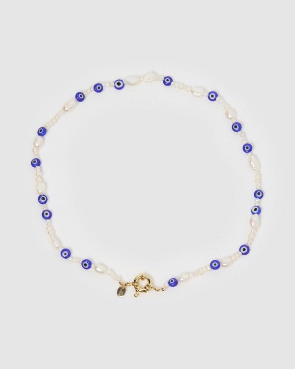 Miz Casa and Co - Strike Choker - Jewellery (Pearl Blue) Strike Choker