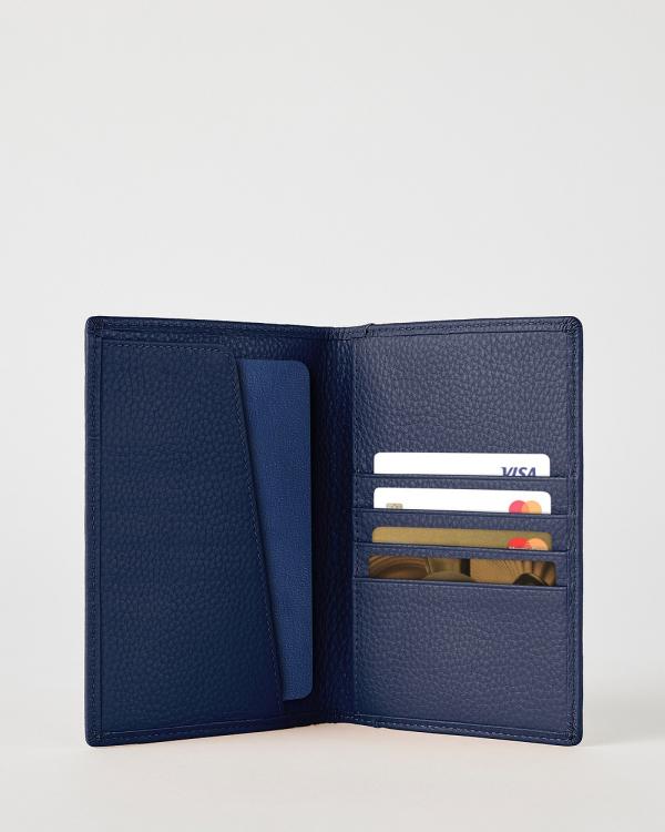 Mon Purse - Luxe Leather Passport Wallet - Bags (Navy) Luxe Leather Passport Wallet