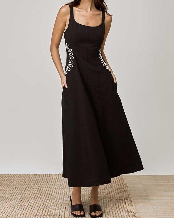 MON RENN - Sentiment Midi Dress - Dresses (Black) Sentiment Midi Dress