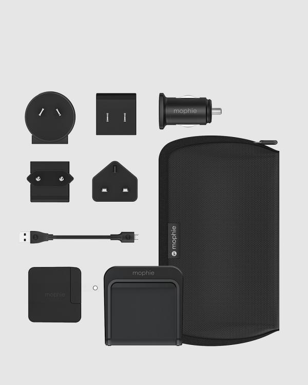 Mophie - mophie ChargeStream Int Travel Kit - Travel and Luggage (Black) mophie ChargeStream Int Travel Kit