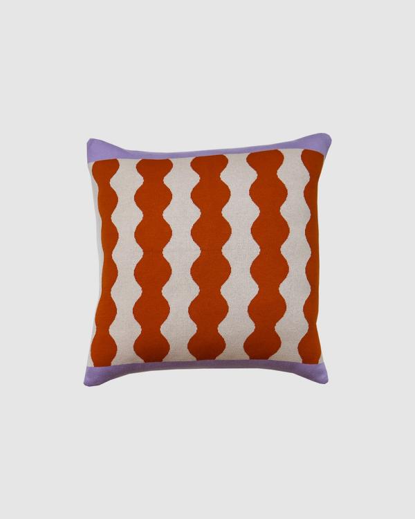 Mosey Me - Totem Knitted Cushion - Home (Rust) Totem Knitted Cushion