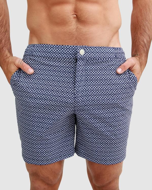 Mosmann - Kasbah   Swim Shorts - Swimwear (Navy Blue) Kasbah - Swim Shorts