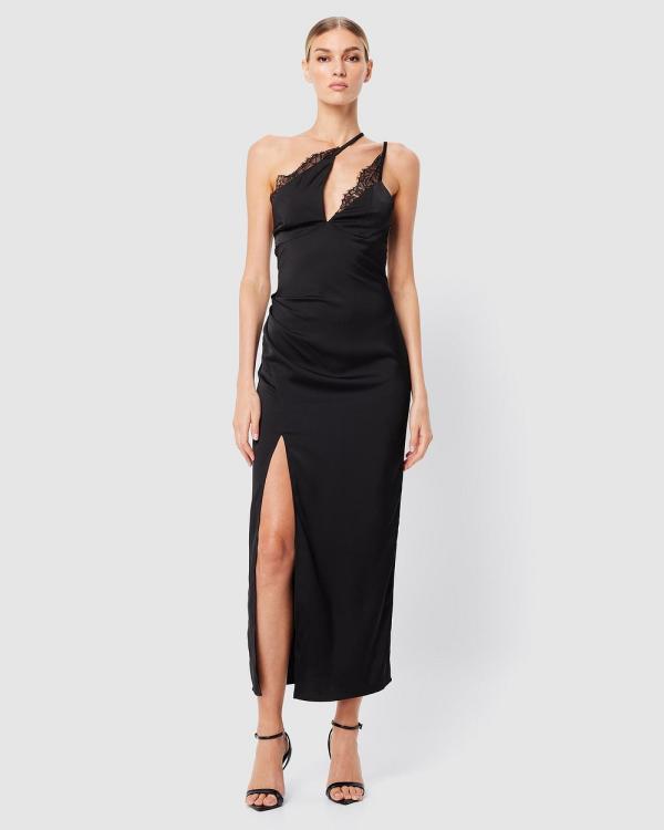 Mossman - Entwine One Shoulder Maxi Dress - Dresses (Black) Entwine One Shoulder Maxi Dress