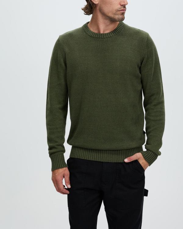 Mr Simple - Standard Knit - Jumpers & Cardigans (Army) Standard Knit