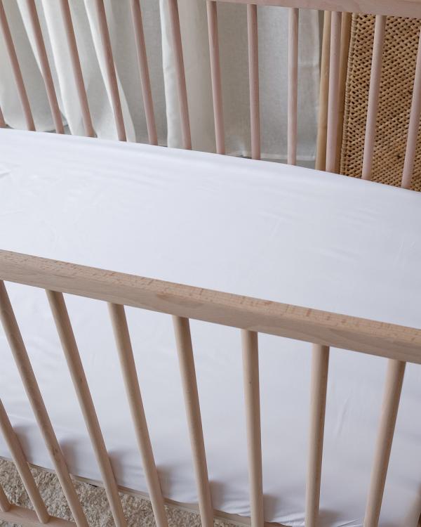 Mulberry Threads - Bamboo Cot Sheets   Fitted - Home (White) Bamboo Cot Sheets - Fitted