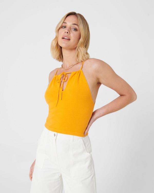 MVN - Clementine Knit Top - Cropped tops (Orange) Clementine Knit Top