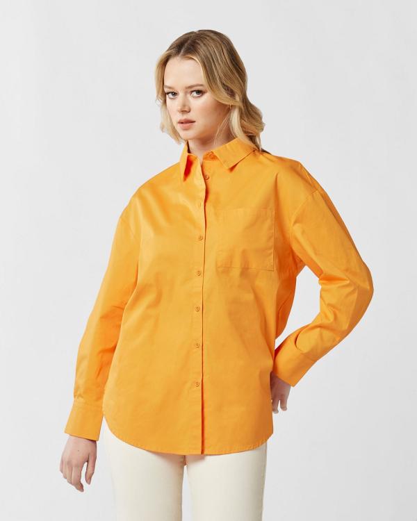 MVN - Deja Vu Oversized Shirt - Shirts & Polos (Orange) Deja Vu Oversized Shirt