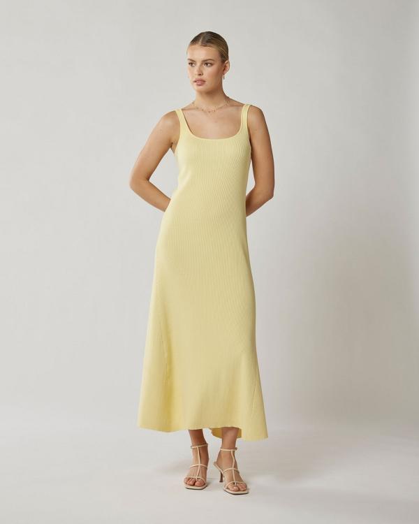 MVN - Malibu Knit Dress - Dresses (Lemon) Malibu Knit Dress