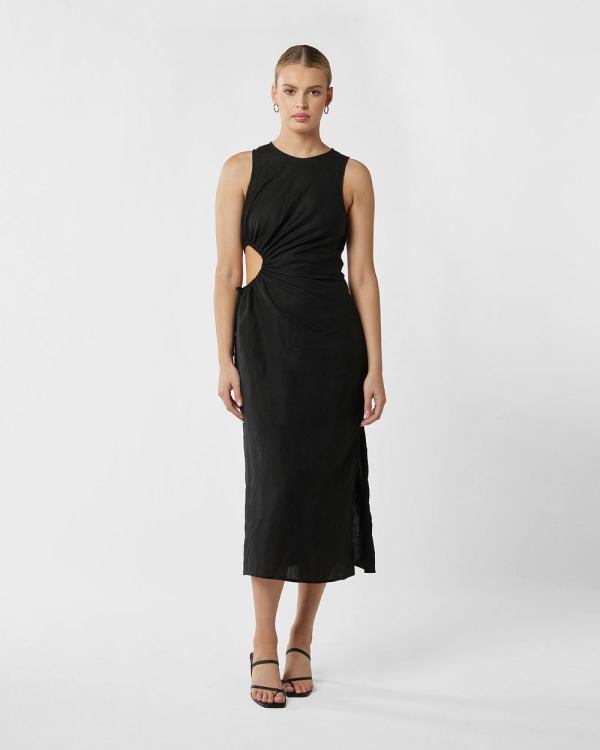 MVN - Till Dawn Linen Dress - Dresses (Black) Till Dawn Linen Dress