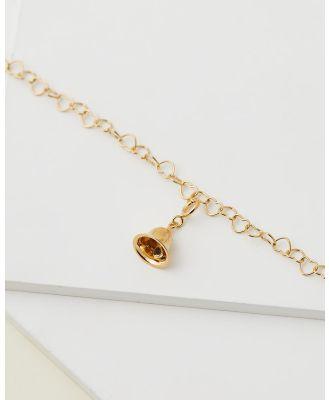 My Little Silver - Twinkle Bell Chain of Hearts Charm Bracelet 16cm - Jewellery (Yellow Gold) Twinkle Bell Chain of Hearts Charm Bracelet 16cm