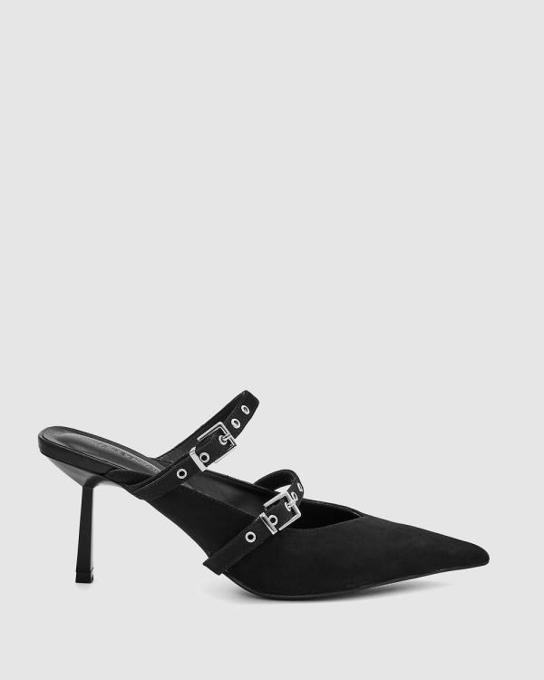 Nakedvice - The Jessie Black Heel - Mid-low heels (Black) The Jessie Black Heel
